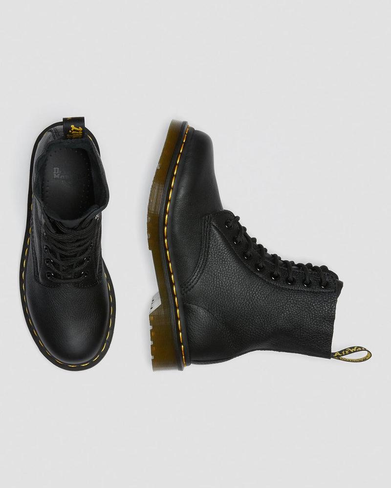 Botines Dr Martens 1460 Pascal Virginia Cuero Mujer Negros | MX 86TCE